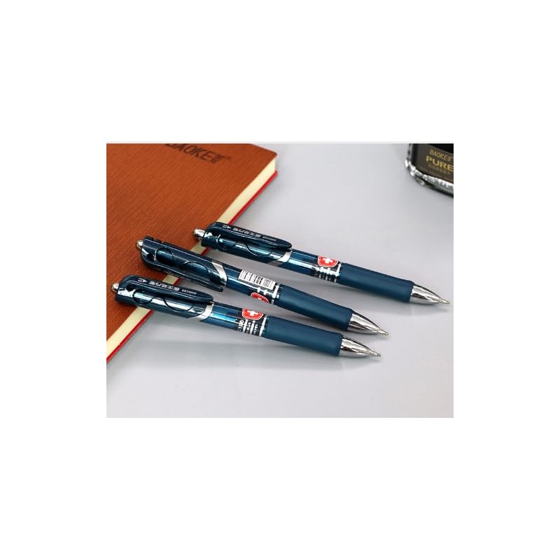 BaoKe Retractable Premium Ballpoint Pen, Medium Point 0.5mm Ballpoint Pen,12