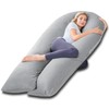 Meiz Pregnancy Pillow, Cooling Silky Pregnancy Pillows for Sleeping, 65"