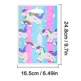 Reccisokz 40pcs Unicorn Gift Bag Party Gift Bag for Birthday Baby Shower Party Events (A)