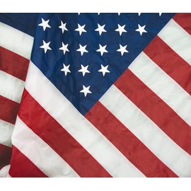 FlagSource FMAA Certified Nylon American Flag with Embroidered Stars and Sewn Stripes, Made in The USA, 3x5'