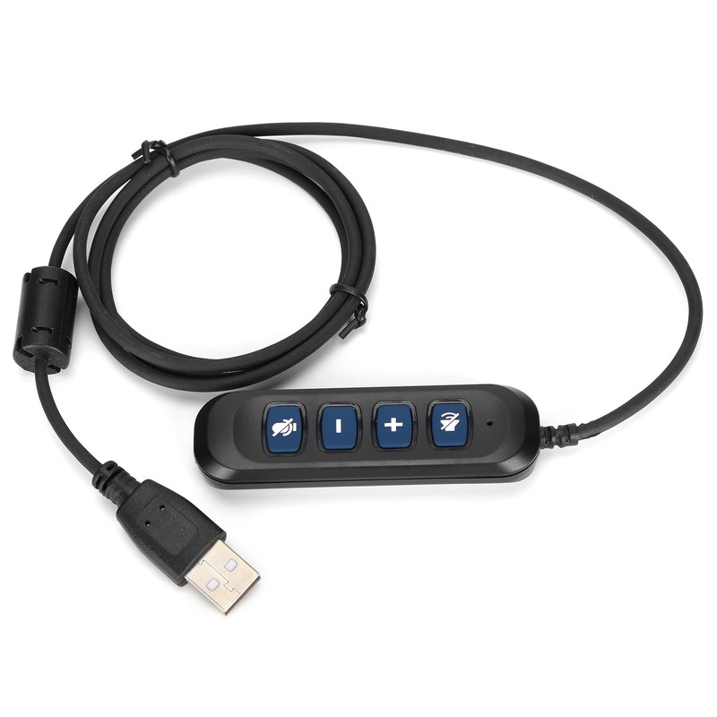 Binaural Headset Office Headset with Mic and Audio Control for