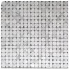 Stone Center Online C807XP Carrara White Marble 2" Octagon Mosaic