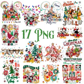 Bundle Merry Christmas Png, Mouse Christmas Png