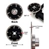 Casaverde 5" Diamond Granite Blade with Removable 5/8-11 Thread Cuts