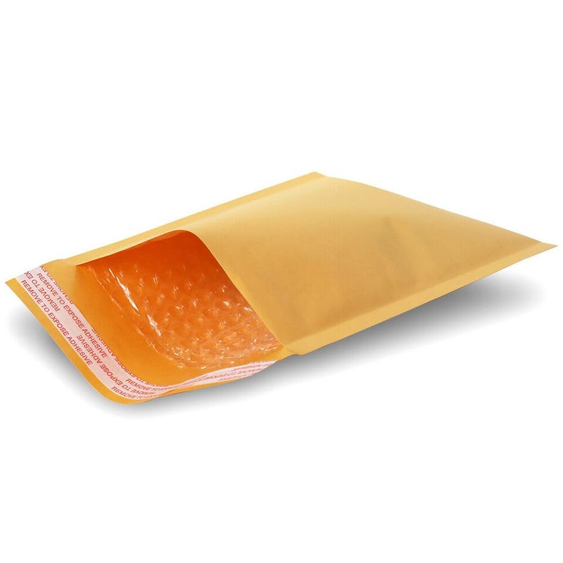 Kraft Bubble Mailers Mailing Packing Envelopes (5, #1 7.25" x