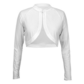 UV SKINZ UPF50+ Women's Classic Shrug-White-2XL
