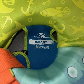 Puddle Jumper Stearns, Puddle Jumper, Infant Life Jacket Vest, Orange Fish, Brand New