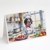 Caroline's Treasures English Setter The Chef Greeting Cards Pack of