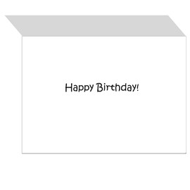 CafePress Weimaraner Birthday Card Matte Folded Greeting Card Glossy