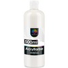 OfficeTree Acrylic Paint White 500 ml - Acrylic Paint Water-Based