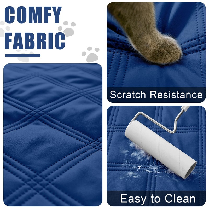 Smiry Waterproof Dog Bed Cover Blanket 82x82, Soft Reversible Pet