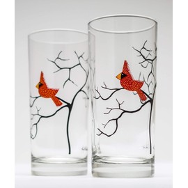 Cardinal Glassware Set of 2 Highball Glasses 16 oz
