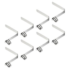 PATIKIL 12 x 9.5 mm 8 Pack Kayak Paddle Press Studs Poltaster Spring Clips Steel Solid Button Locking Tube Single Pin for Camping Awning Tent Poles