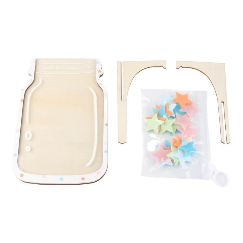 Colorful Star Reward Jar with Bracket, Routine Training Encouragement Incentive