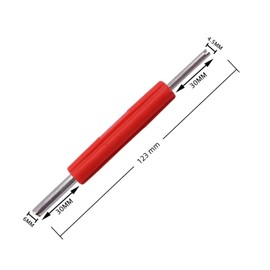 2 Stück Edelstahl Ventilschlüssel Ventilausdreher für Autoventil Reifenventil Werkzeug (Auto, Motorrad, Fahrrad) Rot