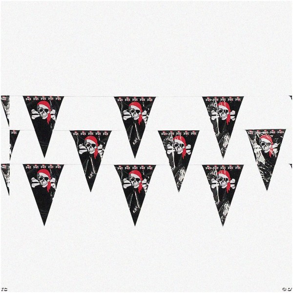 Zestify Skull & Crossbones Spectacle: 100ft Pirate Banner & Pennant