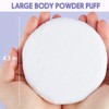 WSYUB Powder Puff, 4.33’’ Powder Puff for Body Powder,Large Body