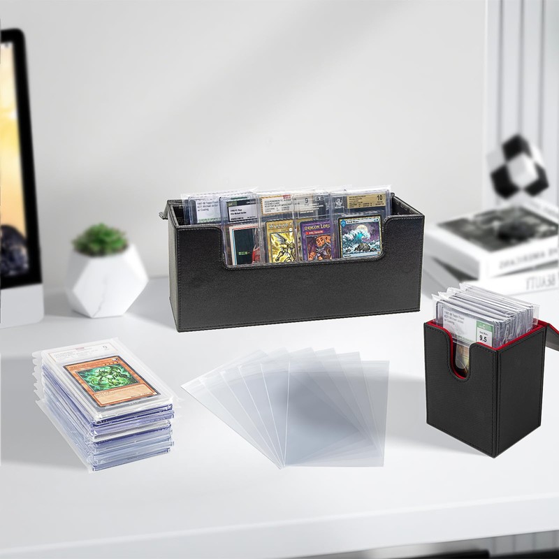 300ct Graded Card Slab Sleeves - Universal Fit Clear Protective