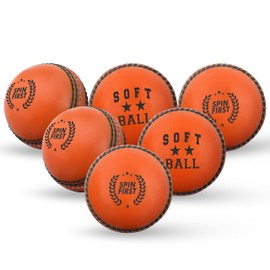 ADS SPORTS Soft Cricket Balls For Practice & Excellent Training & Skills Cricket Balls For All Age Players Senior & Junior (Senior, Red)
