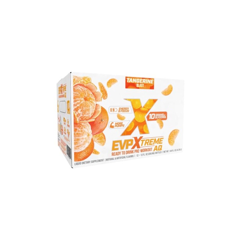 Evo Evp AQ PRE WORKOUT AQ 12 PIEZAS SABOR TANGERINE