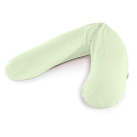 Theraline Replacement Cover for the Original Pregnancy Pillow and Nursing Pillow, Nursing Pillow Cover 190 cm, Bamboo Collection Made of Bamboo Viscose and Organic Cotton, Colour: Pastel Green