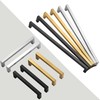 Redunest Cabinet Pulls Gold Cabinet Handles Square Drawer Pulls, 50