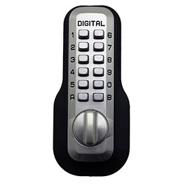 Lockey Digital M210 Mechanical Keyless Entry Bump Proof Deadbolt Door Lock Satin Nickel Finish