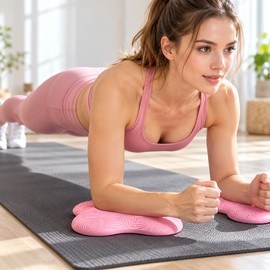 2Pcs Yoga Knee Pads for Kneeling & Floor Exercises – 2-Pack Cushioned PU Support Pads for Yoga, Pilates, Planks & Stretching