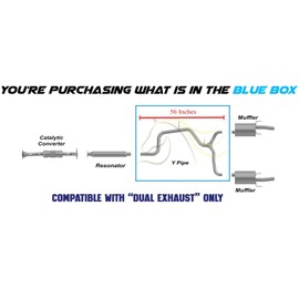 Exhaust Y-Pipe Compatible for 2003-2008 Pontiac Grand Prix 3.8L | Stainless Steel | Northeastern Exhaust | Includes Clamps and Hanger | Direct-Fit Replacement