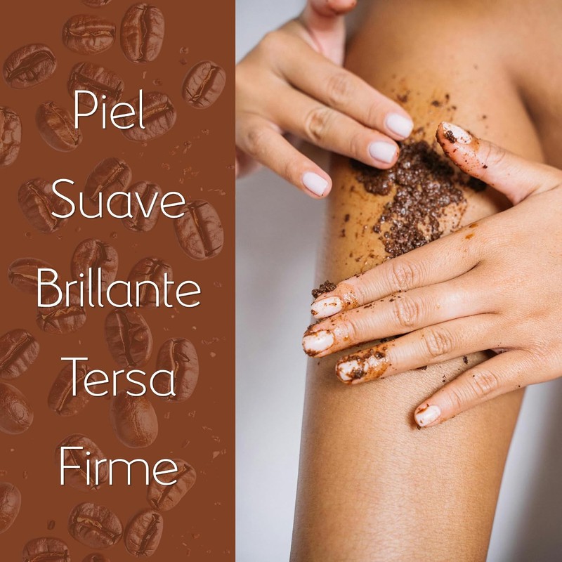 Exfoliante Corporal de Cafe hecho con Azúcar Orgánica con Manteca