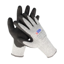 Unbekannt ULITH® Cut Protection Gloves with PU Coating - Grey/Black - Size 11 - 1 Pair