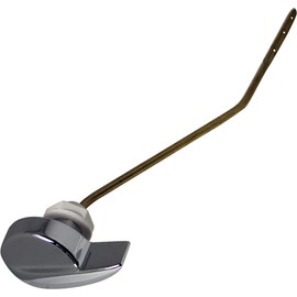 Jones Stephens Chrome Plated Tank Trip Lever fits TOTO® Side Mount with 10" Bent Brass Arm and Plastic Spud and Nut