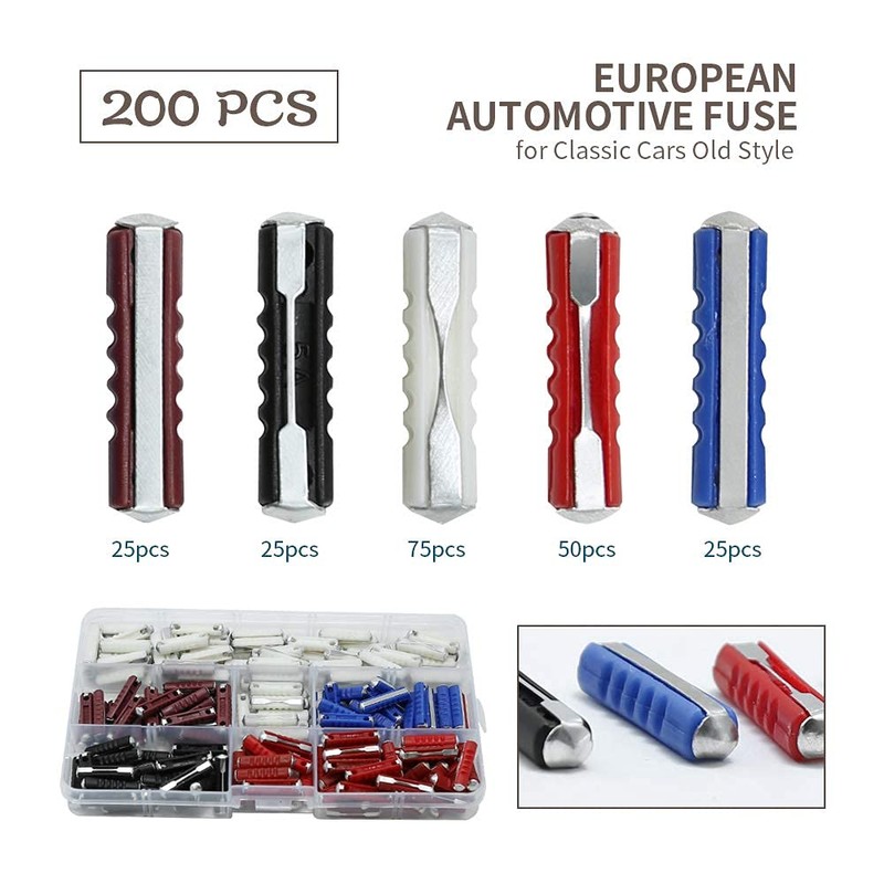 Car Fuses Torpedo Type European for Classic Cars Old Style