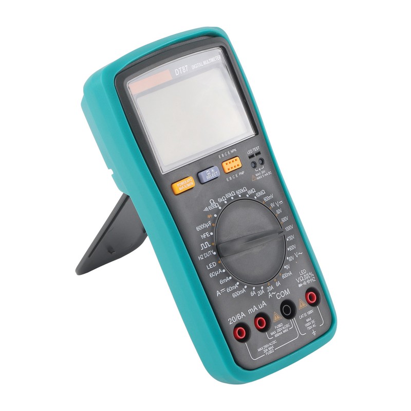 DT87 Multimeter 6000 Counts AC/DC Volt Amp Ohm Capacitance Frequency