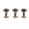 HAOHIZE Copper Rivets For Leather, Pack of 20 Sets Flat