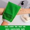 EAVUYIS Pack of 6 Exfoliating Gloves Body, Double-Sided Scrubbing Wash
