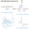 Mudder 40 Pieces 2 Pin LED Strip Connectors Lights Connector