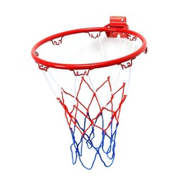 Steel Basketball Rim Heavy Duty Replacement Durable Sturdy Kids Basketball Hoop with Screws for Indoor Outdoor 32cm Diameter