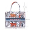 FENGJINRUHUA Women's Leather Fashion Large Luxury Painted Tote Bag Shoulder