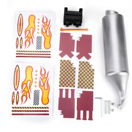 Bike Turbo Pipe Exhaust System Bicycle Spoke Sound Maker Cards Kit