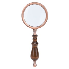 10X Handheld Detachable Wooden Handle Reading Inspection Magnifier Magnifying Glass