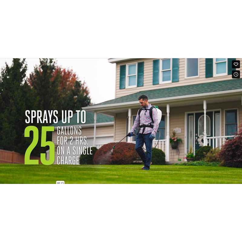 Scotts 4 Gallon Lithium-Ion Power Wand Backpack Sprayer