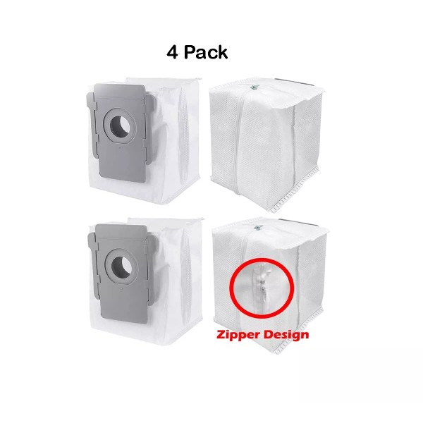 Unbranded 4 Pack Reusable Zippered Dust Bags for iRobot Roomba