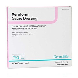 DermaRite Gauze Dressing Impregnated with Xeroform and Petrolatum