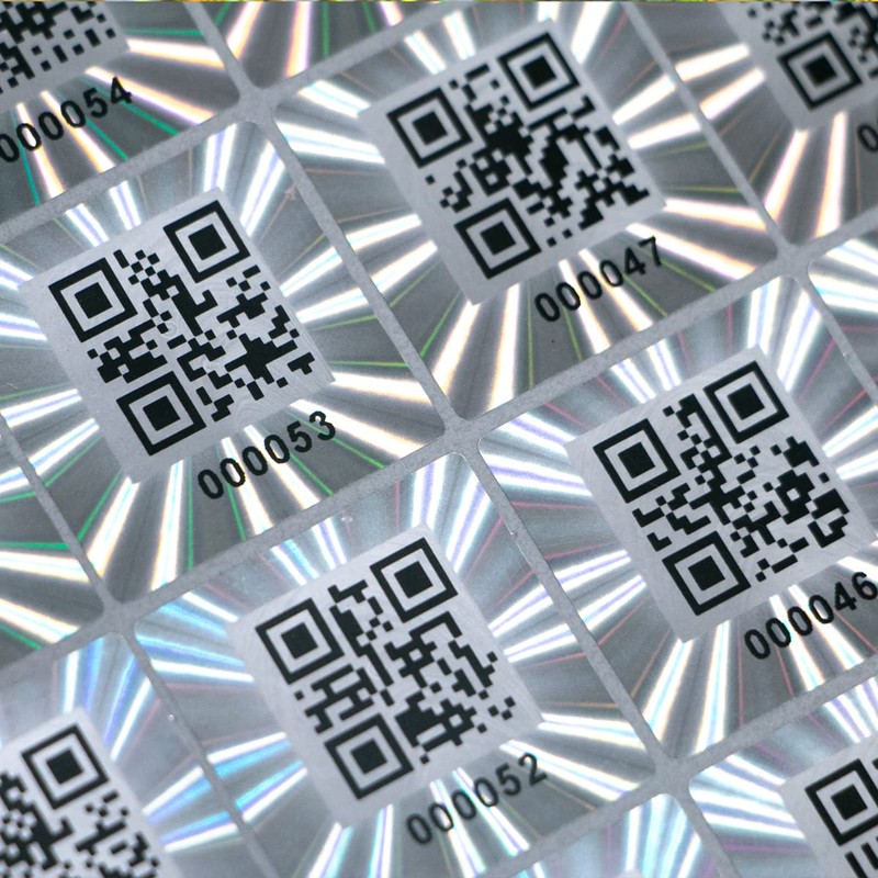 dose not apply 120pcs Hologram QR Code Labels, Tamper-evident Security