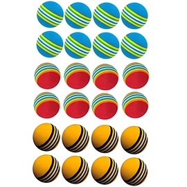 SHUYUE 24 Pcs Colorful Soft Foam Rainbow Play Balls for Pet Dog and Cat (42cm) Ethylene Vinyl Acetate