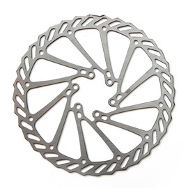 Clarks Cycle Systems CL Single Piece Steel 6-Bolt Disc Brake Rotor, Silver, 203mm