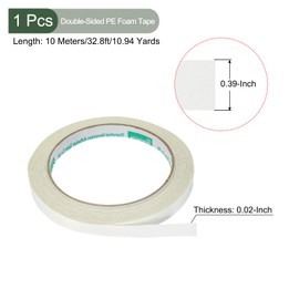 YOKIVE Double-Sided Adhesive Tape, Duct Mesh Fabric Adhesive Great for Office, Home, Daily Use (10mmx10m, White)
