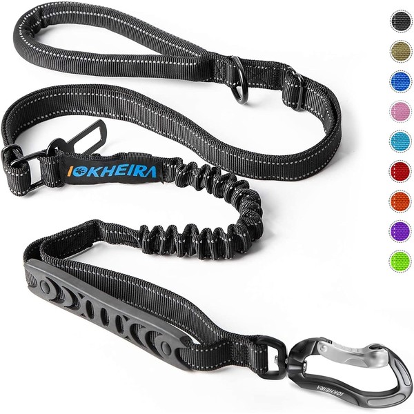 IOKHEIRA Bungee Dog Leash, Anti Pull Dog Leads with Car