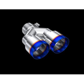 MBRP T5171BE MBRP Burnt End Tip 2.5 ID, Dual 3.5 OD Out, 9.5 length, Single